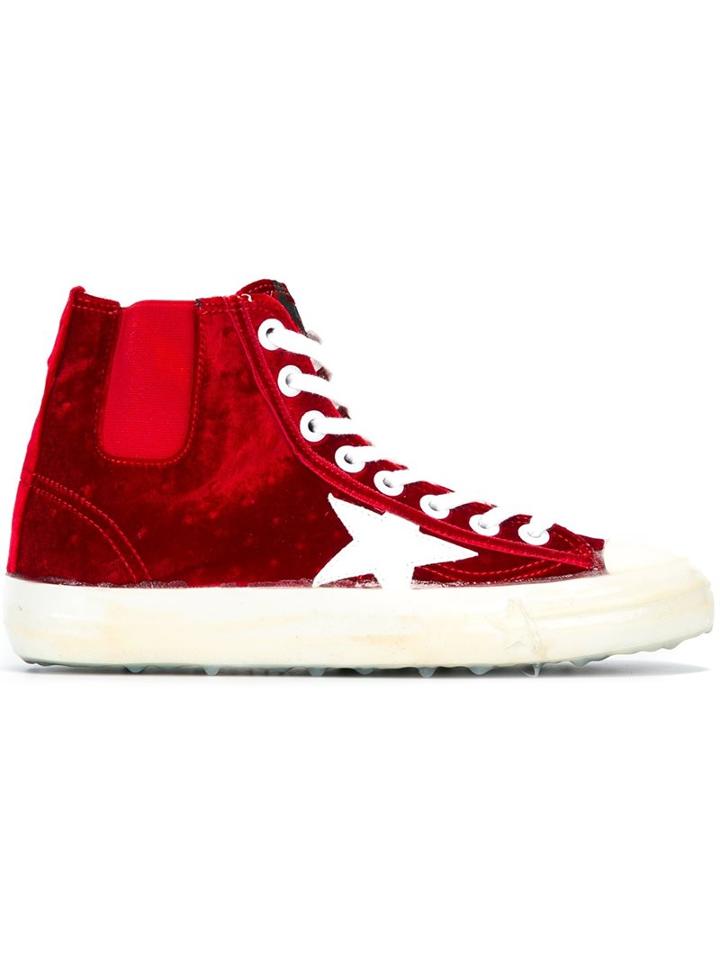 Golden Goose Deluxe Brand 'francy' Velvet Hi-top Sneakers