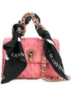 Ermanno Scervino Mini Scarf Embellished Bag - Purple