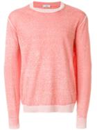 Closed Crew Neck Sweater - Pink & Purple