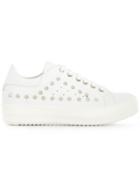 Les Hommes Studded Low-top Sneakers - White