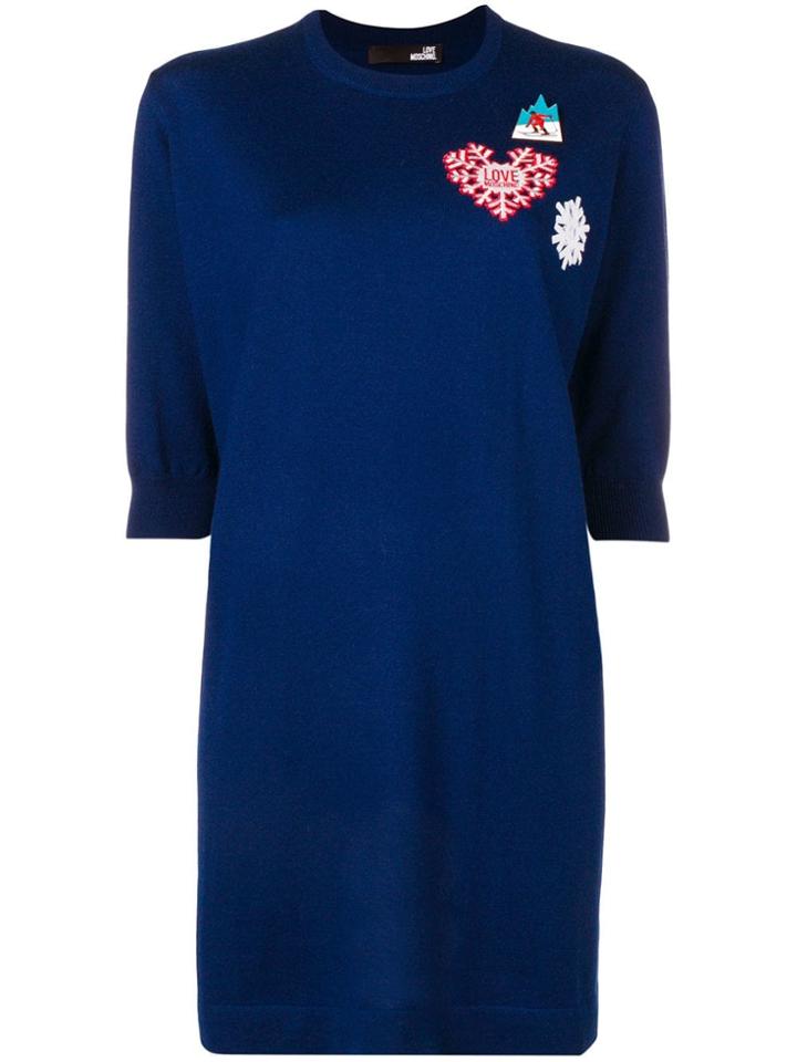 Love Moschino Loose Fitted Dress - Blue