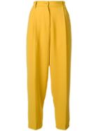 P.a.r.o.s.h. High-waist Cropped Trousers - Yellow & Orange