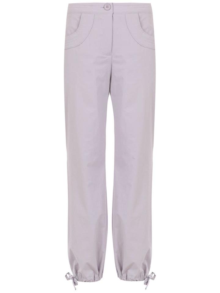 Egrey Cropped Trousers - Purple