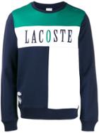 Lacoste Colour Block Logo Sweatshirt - Blue