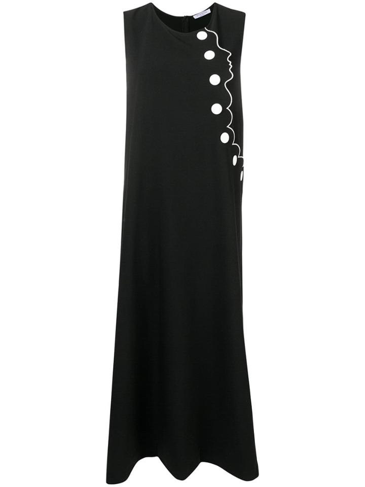 Vivetta Face Outline Flared Dress - Black