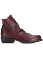 Fiorentini + Baker Zipped Ankle Boots - Red