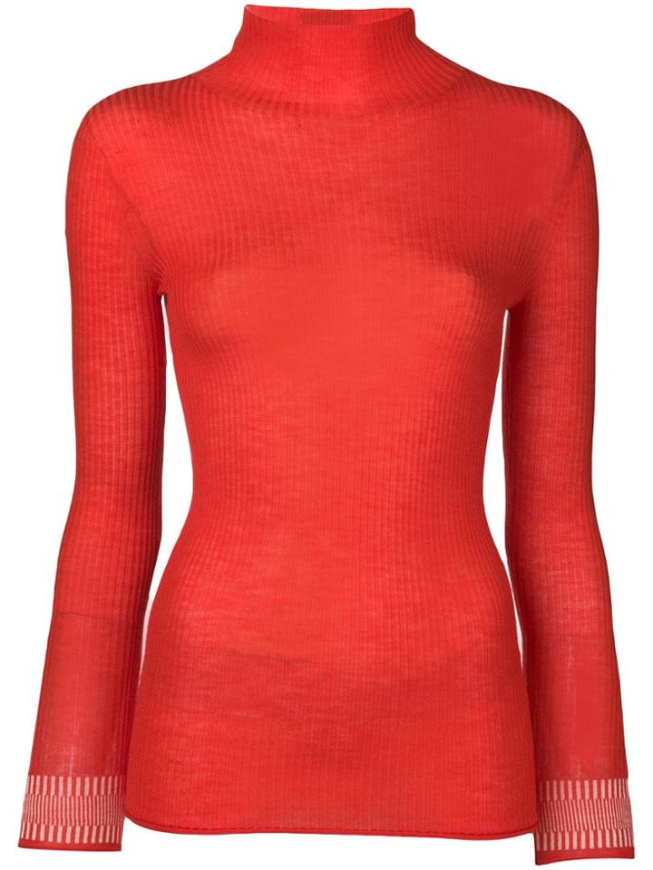 Victoria Victoria Beckham Turtle Neck Jumper - Red