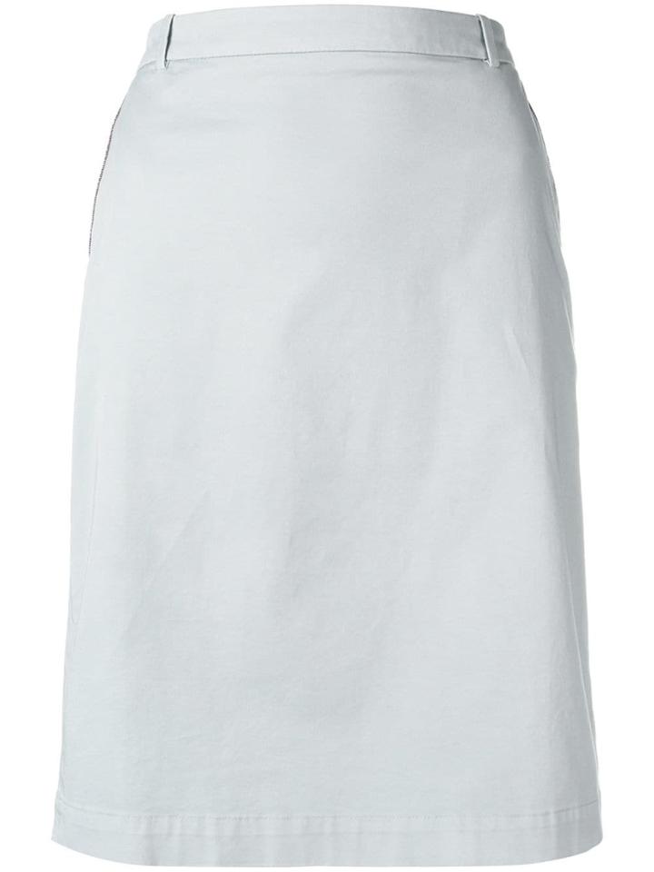 Fabiana Filippi High Rise Straight Skirt - Blue