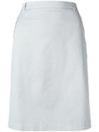 Fabiana Filippi High Rise Straight Skirt - Blue