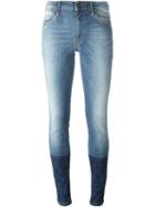 Vivienne Westwood Anglomania Panel Cuffed Jeans, Women's, Size: 27, Blue, Cotton/polyester/spandex/elastane