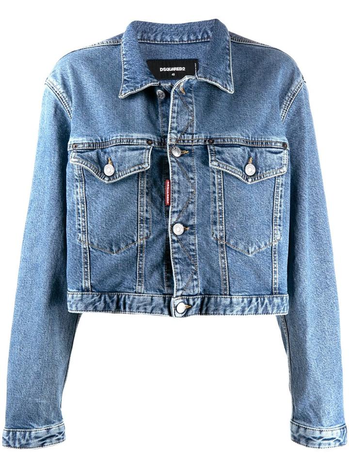 Dsquared2 Boxy Fit Jacket - Blue