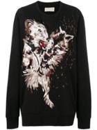 Ih Nom Uh Nit Embroidered Oversized Jumper - Black