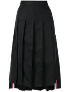 Thom Browne Asymmetric Pleated Skirt - Black
