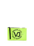Versace Jeans Studded Logo Make-up Bag - Yellow