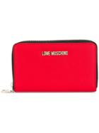 Love Moschino Saffiano Zip Around Wallet - Red