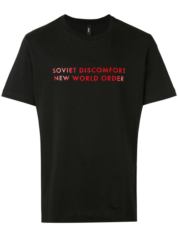 Omc - Soviet Discomfort T-shirt - Men - Cotton - M, Black, Cotton