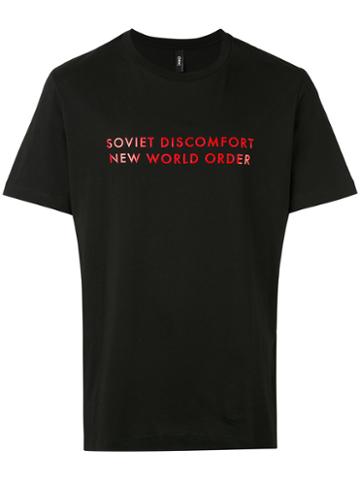 Omc - Soviet Discomfort T-shirt - Men - Cotton - M, Black, Cotton