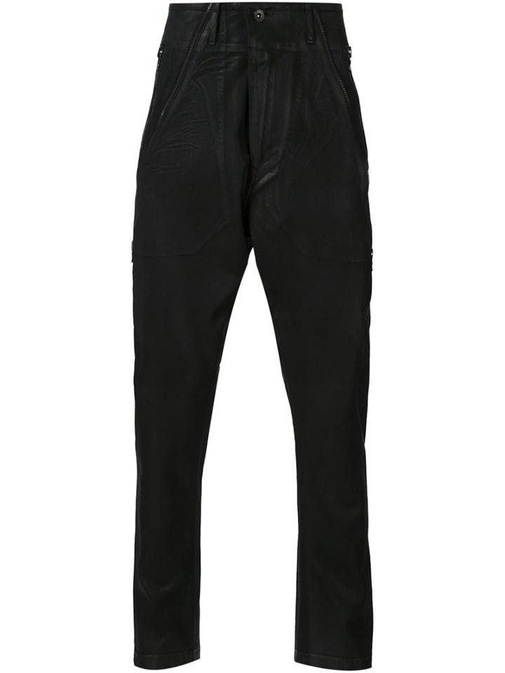 Julius Loose Fit Trousers, Men's, Size: 3, Black, Cotton/cupro/polyester/polyurethane