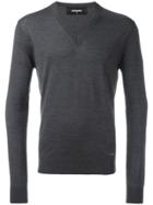 Dsquared2 V-neck Jumper - Grey