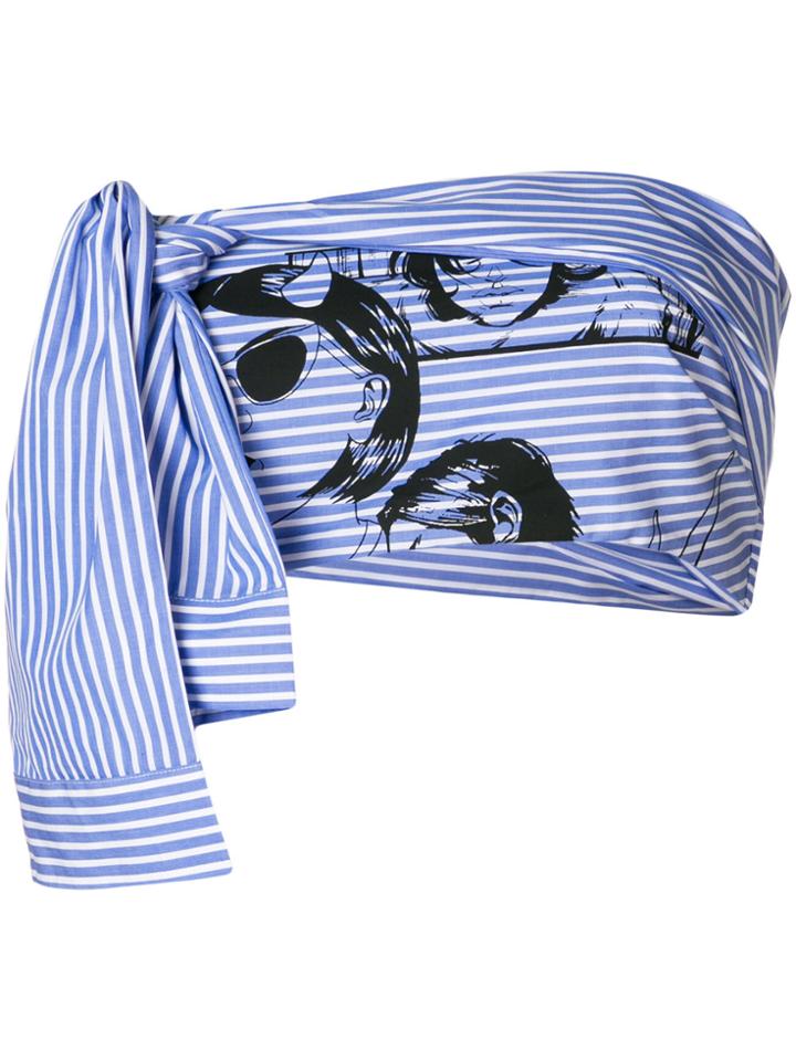 Prada Fiona Righe Top - Blue