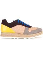 Stella Mccartney Paneled Lace-up Sneakers - Multicolour