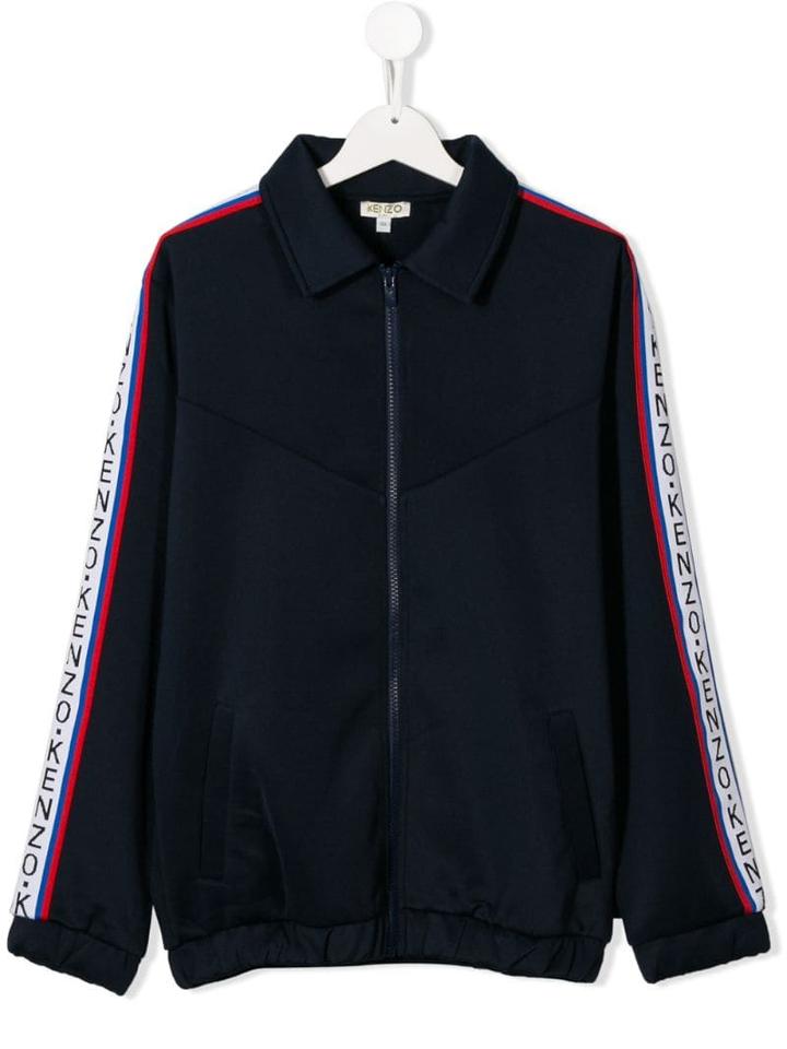 Kenzo Kids Teen Zipped Sweatshirt - Blue