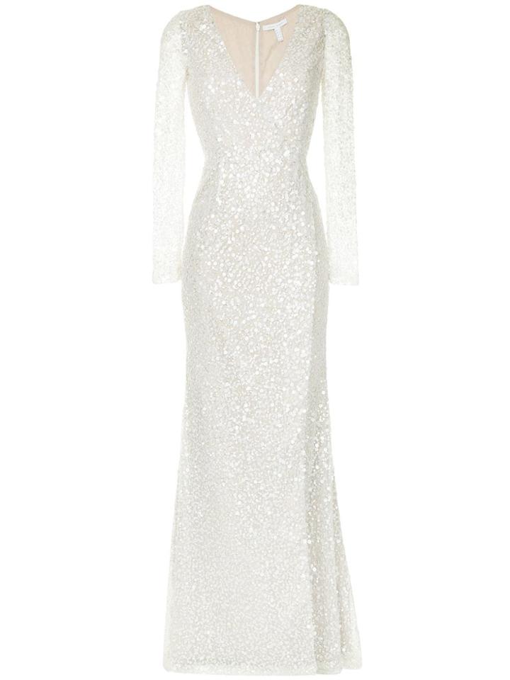 Rachel Gilbert Sequins Gown - Neutrals