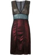 House Of Holland 'chainmail' Paneled Dress