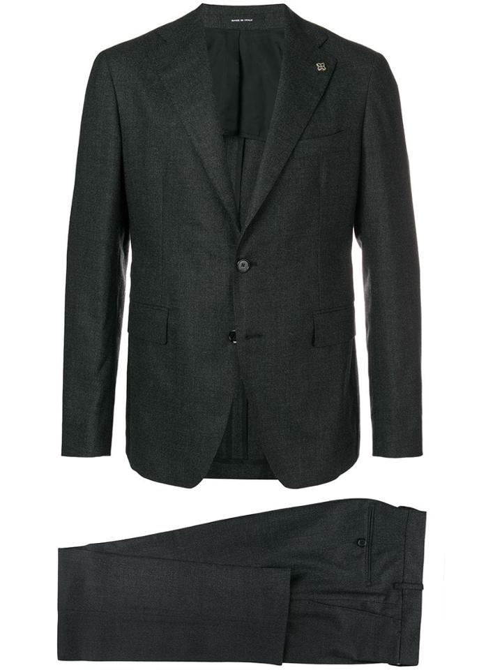 Tagliatore Fitted Suit - Black