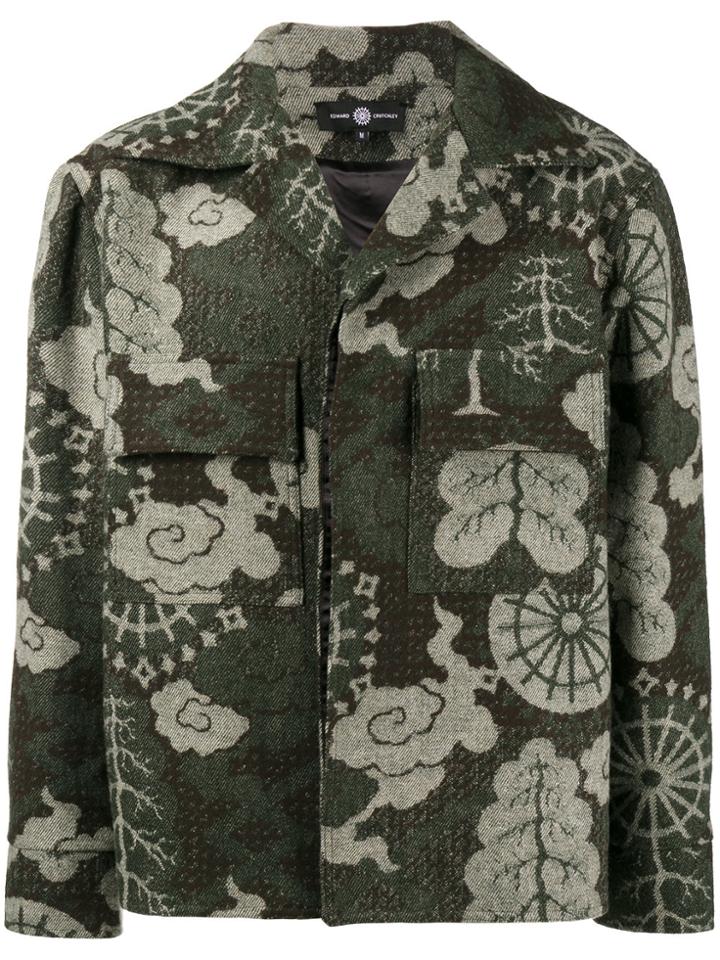 Edward Crutchley Falp Printed Front Pocket Jacket - Multicolour
