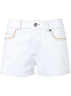 Sonia Rykiel Denim Shorts, Women's, Size: 40, White, Cotton/polyurethane