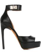 Givenchy Shark Tooth Sandals - Black