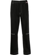 United Standard Contrast-stitch Trousers - Black
