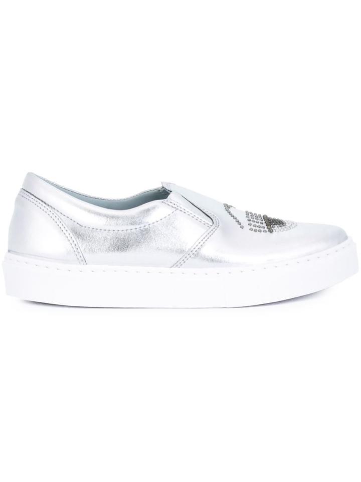 Chiara Ferragni Embellished Slip-on Sneakers