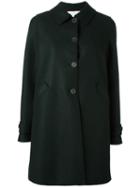 Harris Wharf London Hooded Coat, Women's, Size: 44, Green, Virgin Wool/polyester