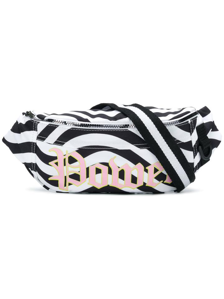 House Of Holland Wavy Print Power Belt Bag - Black