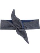 Maison Michel Knot Headband, Women's, Grey, Cotton/wool