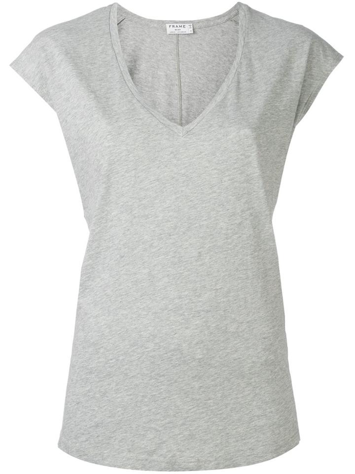 Frame V-neck T-shirt - Grey