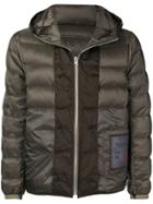 Ten C Hooded Padded Jacket - Green