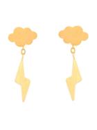 Marie Helene De Taillac 22kt Gold 'thunderstorm' Earrings