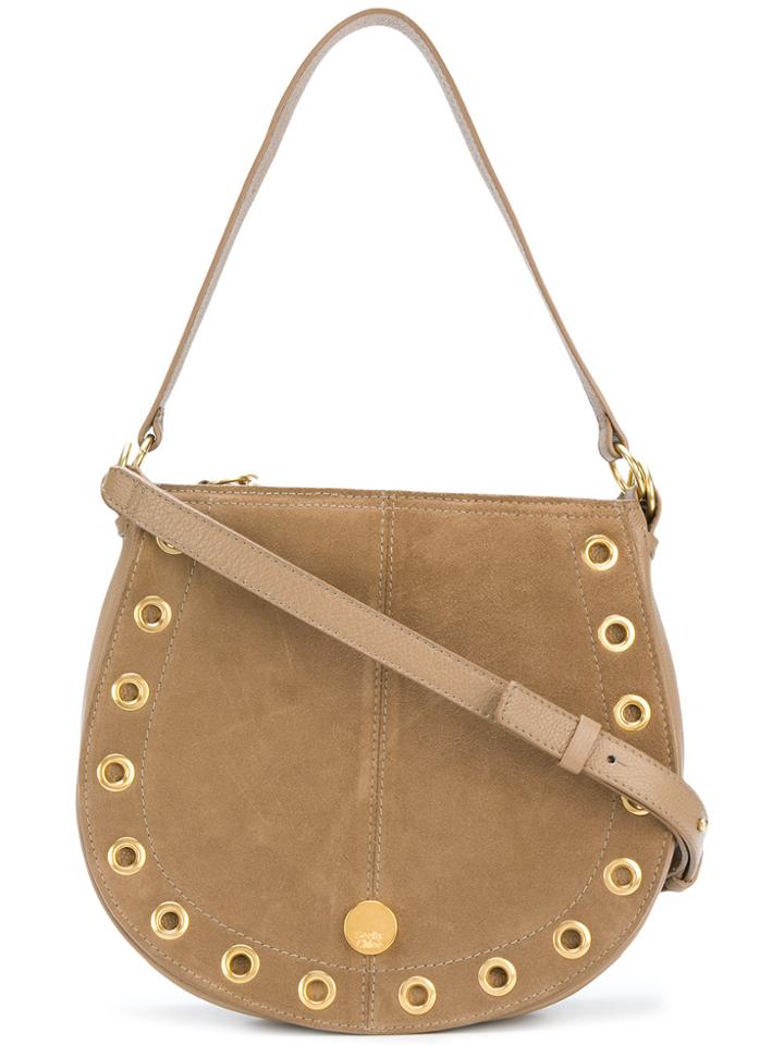 See By Chloé Rivet Detail Saddle Bag - Nude & Neutrals