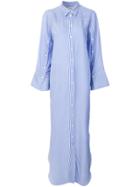 By Malene Birger Striped Oversized Shirt Dress - Blue