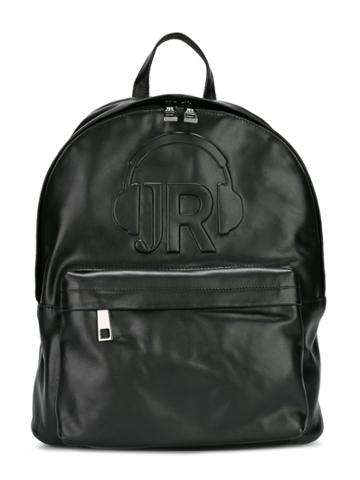 John Richmond Kids Embossed Logo Backpack - Black