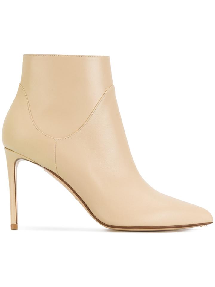 Francesco Russo Stiletto Ankle Boots - Nude & Neutrals