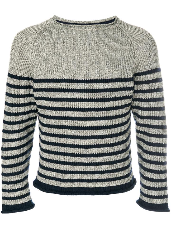Jean Paul Gaultier Vintage Lurex Matelot Jumper - Grey