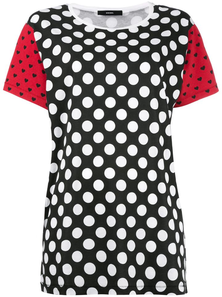 Diesel 't-ixy-c' Spotted T-shirt - Black