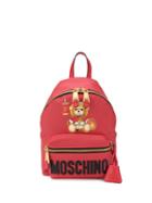 Moschino Teddy Bear Backpack - Red