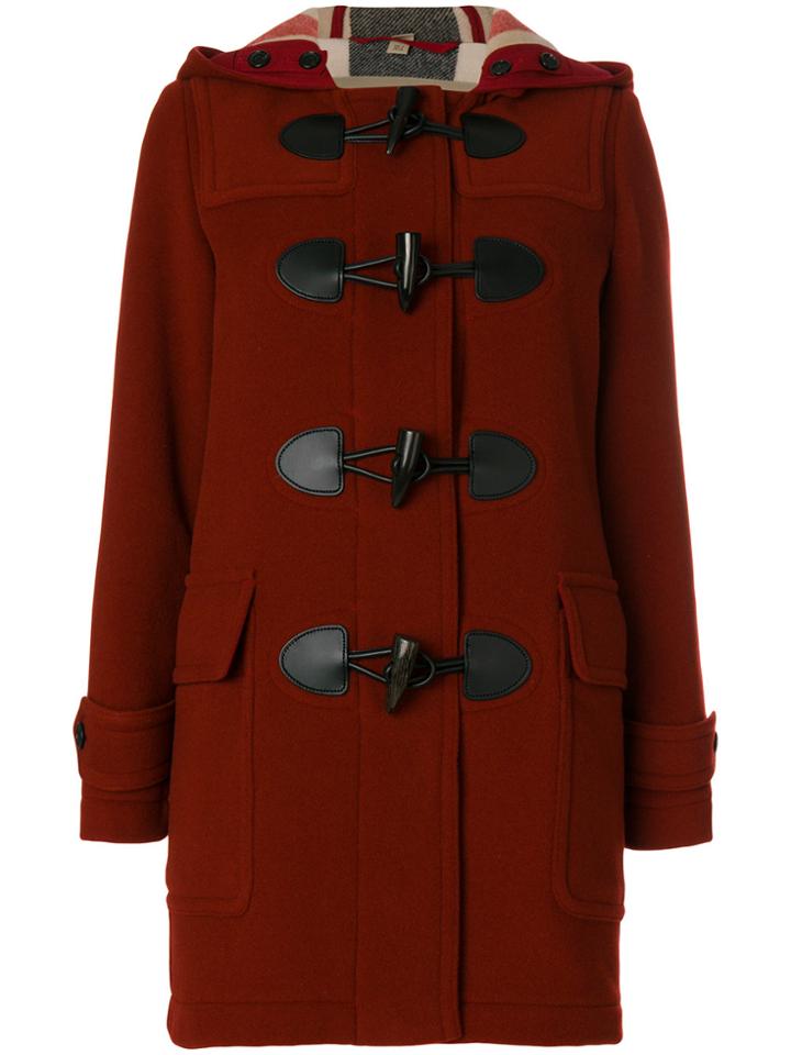 Burberry The Mersey Duffle Coat - Red