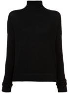 Le Kasha Turtle-neck Fitted Sweater - Black