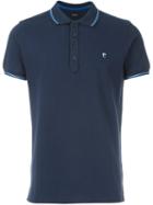 Diesel Contrasting Trim Polo Shirt, Men's, Size: Xxl, Blue, Cotton/spandex/elastane